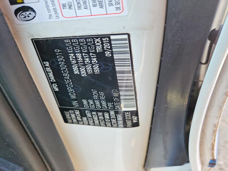 Photo 14 from auction – 2016 MERCEDES-BENZ METRIS with VIN WD3PG2EA8G3093019