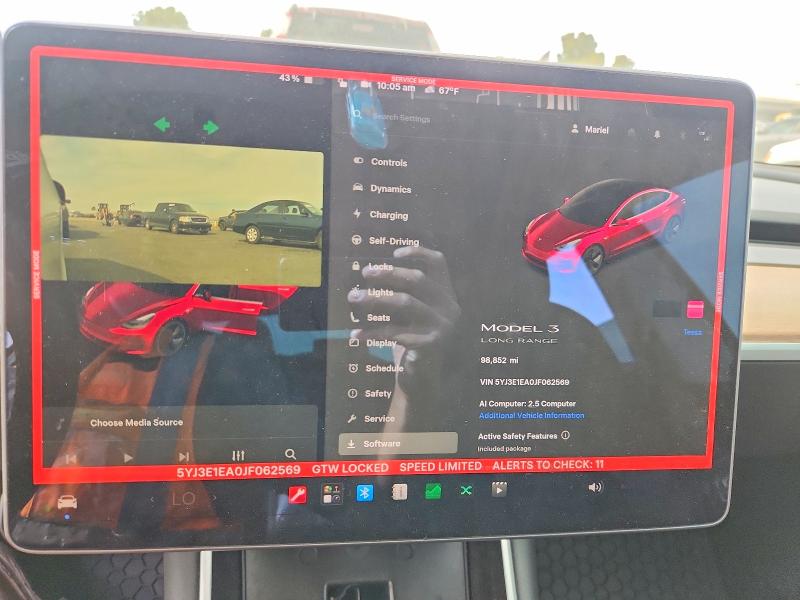 Photo 9 from auction – 2018 TESLA MODEL 3 with VIN 5YJ3E1EA0JF062569