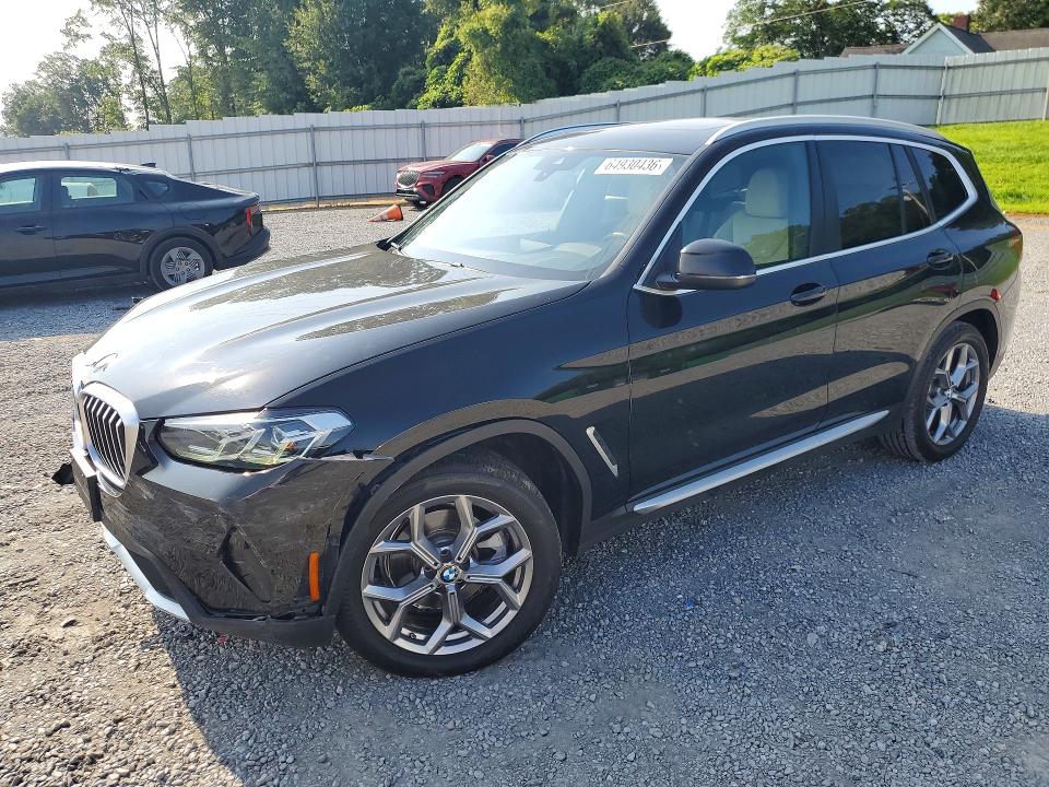 BMW X3 2023 with VIN 5UX43DP07P9T08258 - Photo from auction