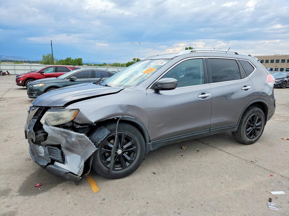 NISSAN ROGUE 2016 with VIN KNMAT2MVXGP595342 - Photo from auction