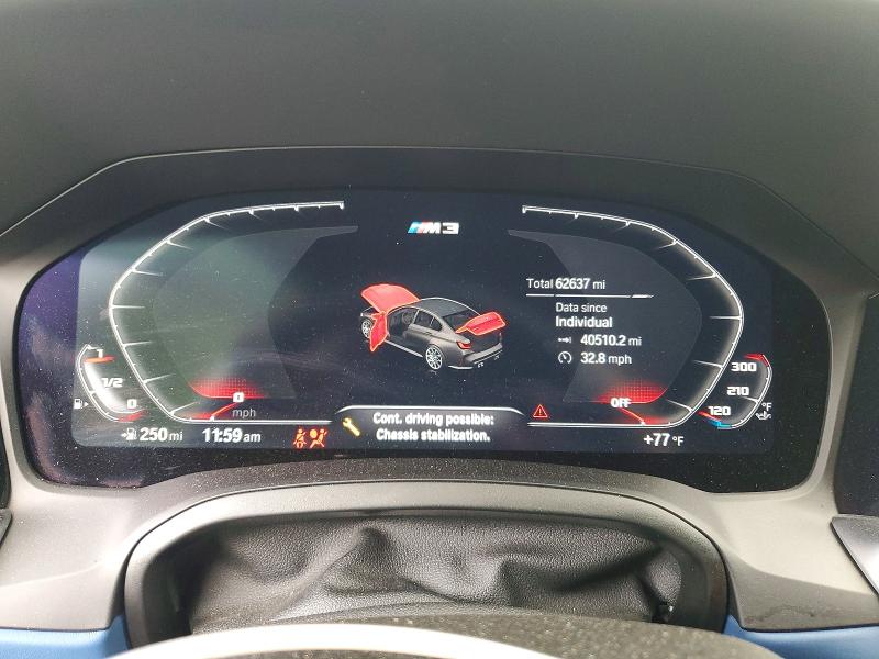 Photo 9 from auction – 2021 BMW M3 with VIN WBS33AY04MFL40746