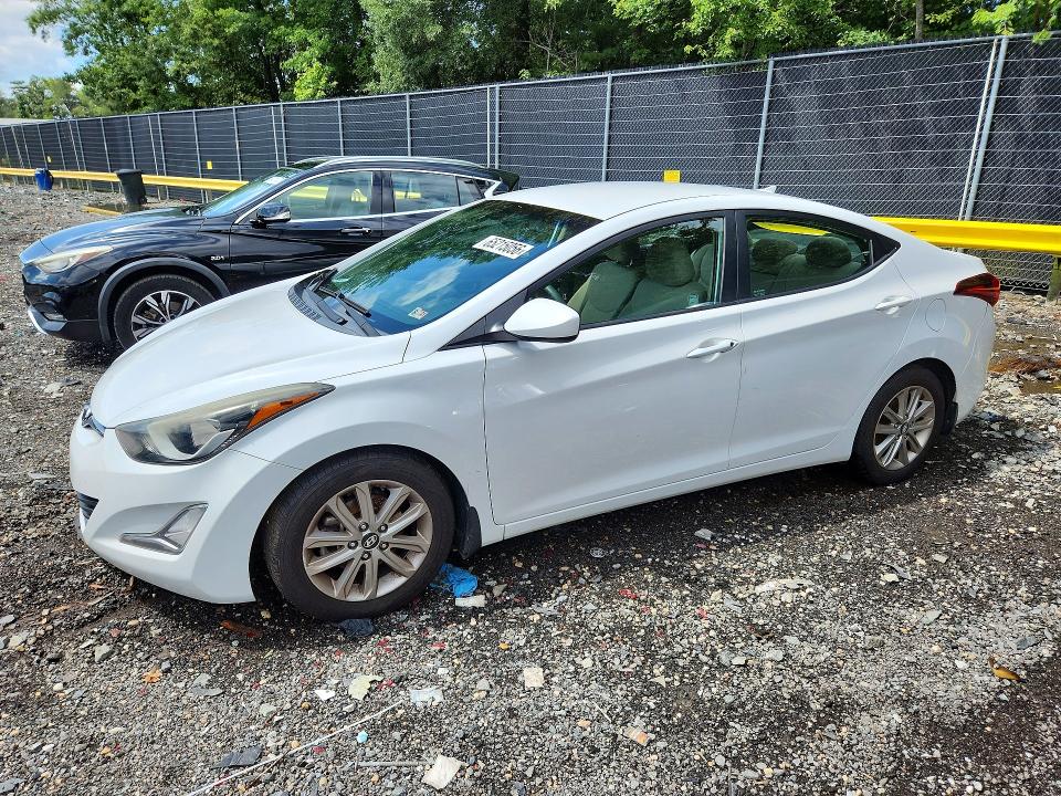 HYUNDAI ELANTRA 2016 with VIN 5NPDH4AE9GH654617 - Photo from auction