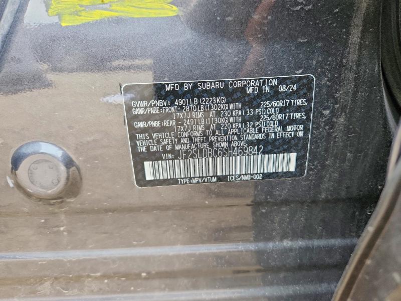 Photo 14 from auction – 2025 SUBARU FORESTER with VIN JF2SLDBC6SH469842