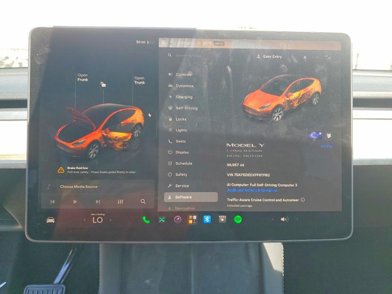 Photo 9 from auction – 2023 TESLA MODEL Y with VIN 7SAYGDEEXPF611162