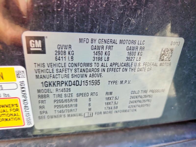 Zdjęcie 14 z aukcji – 2013 GMC ACADIA z VIN 1GKKRPKD4DJ151595