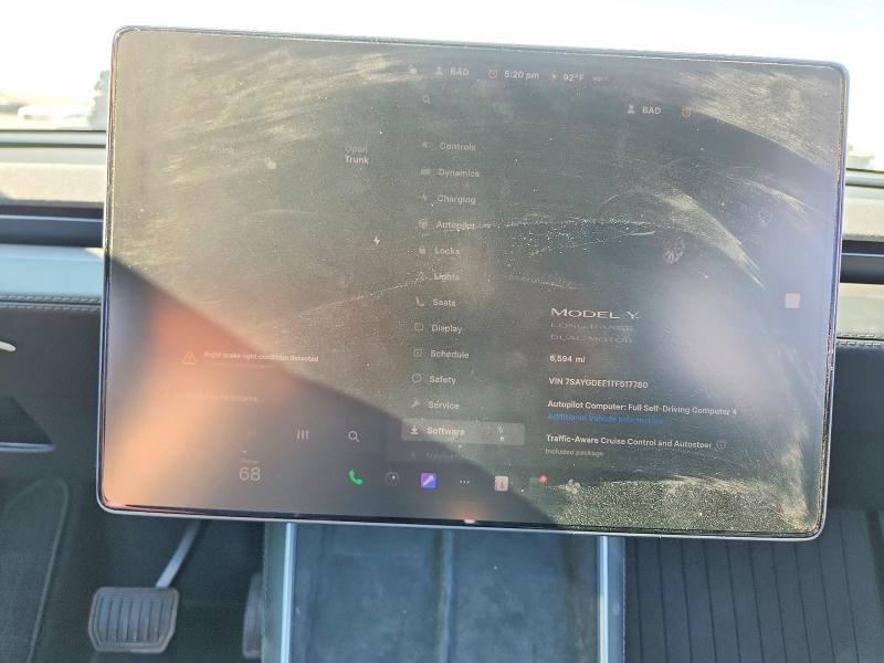 Фото 9 с аукциона – 2026 TESLA MODEL Y с VIN 7SAYGDEE1TF517780