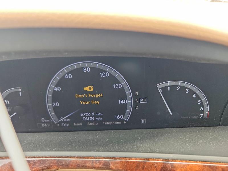 Photo 9 from auction – 2013 MERCEDES-BENZ S with VIN WDDNG9EB4DA500751