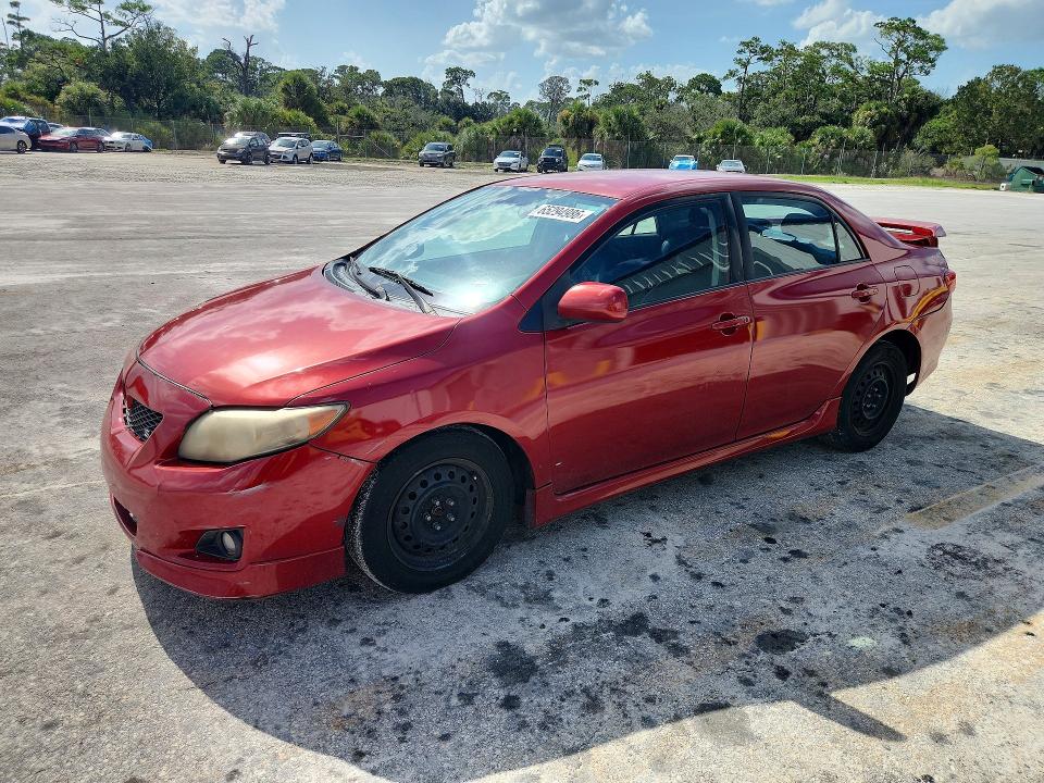 TOYOTA COROLLA 2009 with VIN 2T1BU40E39C048630 - Photo from auction