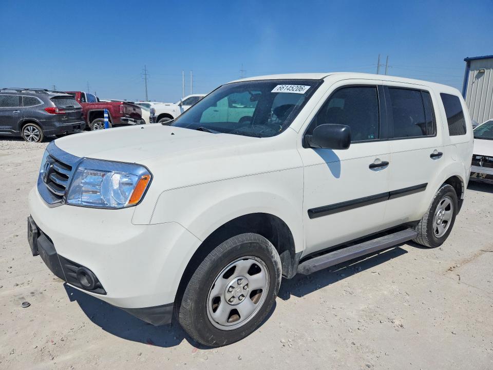 HONDA PILOT 2012 with VIN 5FNYF3H29CB003574 - Photo from auction
