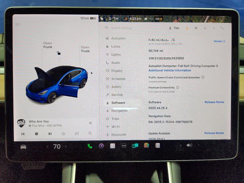 Photo 9 from auction – 2020 TESLA MODEL 3 with VIN 5YJ3E1EA6LF631850