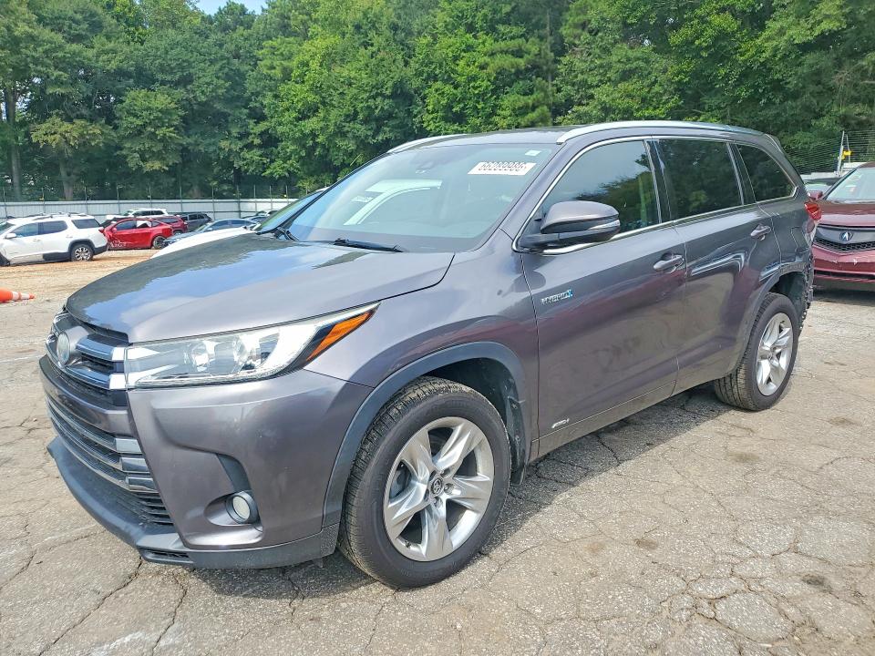 TOYOTA HIGHLANDER 2017 with VIN 5TDDGRFH8HS024649 - Photo from auction