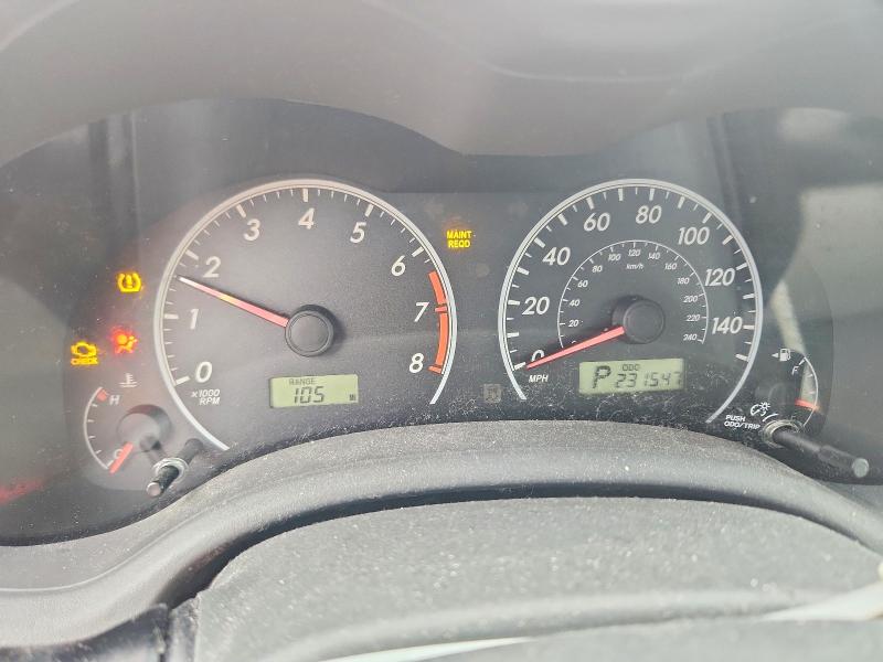 Photo 9 from auction – 2009 TOYOTA COROLLA with VIN 2T1BU40E09C161662