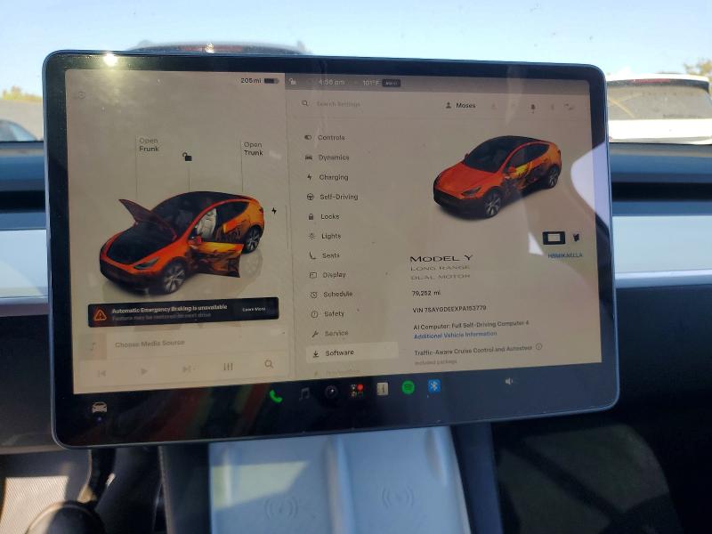 Photo 9 from auction – 2023 TESLA MODEL Y with VIN 7SAYGDEEXPA153779