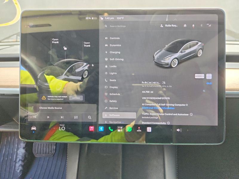 Photo 9 from auction – 2021 TESLA MODEL 3 with VIN 5YJ3E1EA0MF017975