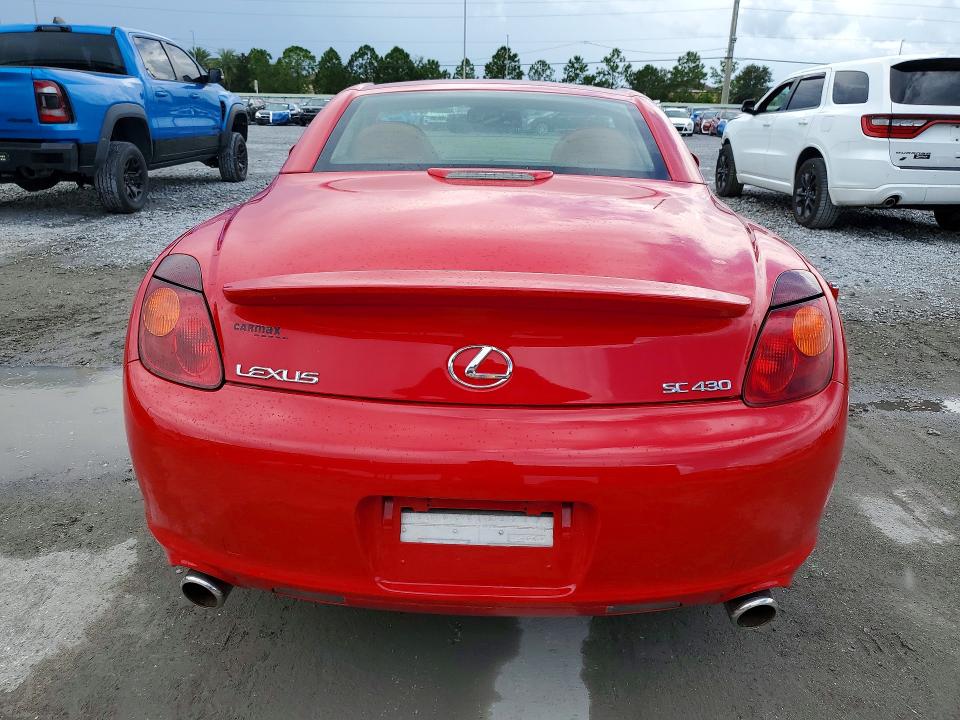 Photo 6 from auction – 2005 LEXUS SC with VIN JTHFN48YX50064002