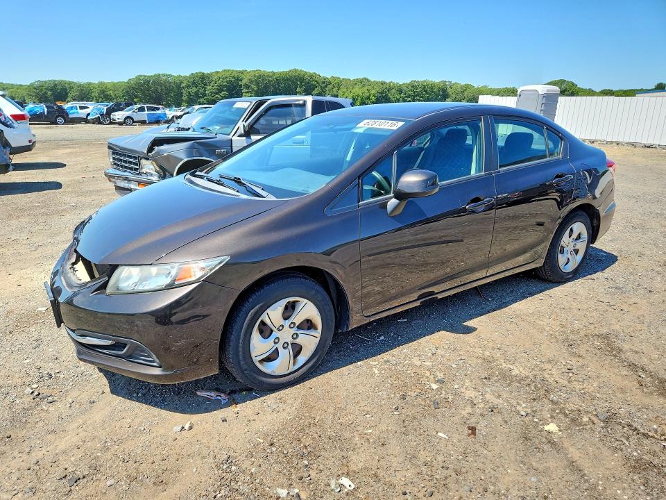 HONDA CIVIC 2013 with VIN 2HGFB2F5XDH538386 - Photo from auction