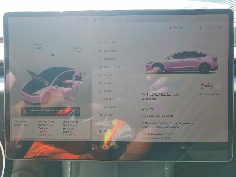 Foto 9 de la subasta – 2026 TESLA MODEL 3 con VIN 5YJ3E1EA9TF165850