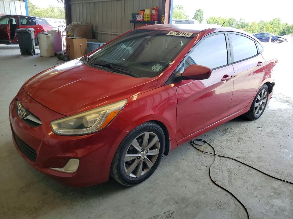 HYUNDAI ACCENT 2014 with VIN KMHCU4AE7EU608886 - Photo from auction