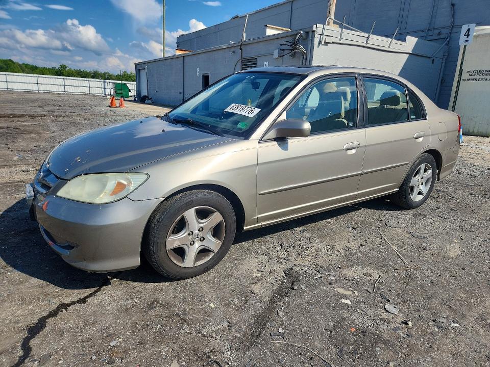 HONDA CIVIC 2004 с VIN 2HGES26744H644362 - Снимка от търг