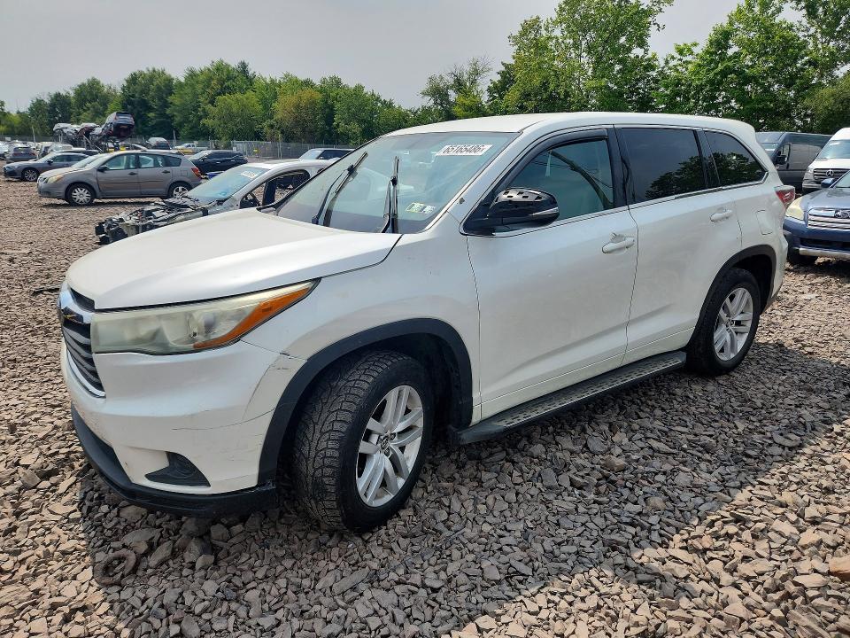 TOYOTA HIGHLANDER 2016 with VIN 5TDZARFH3GS018070 - Photo from auction