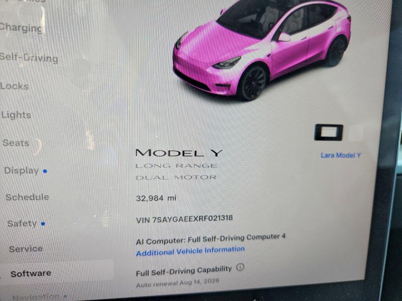 صورة رقم 9 من المزاد - 2024 TESLA MODEL Y مع VIN 7SAYGAEEXRF021318