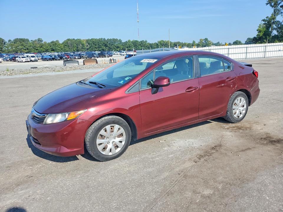 HONDA CIVIC 2012 with VIN 19XFB2F56CE360310 - Photo from auction