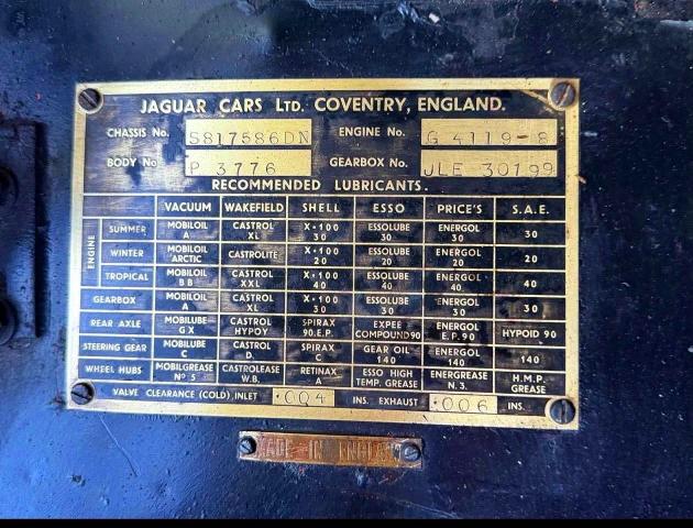 Photo 10 from auction – 1956 JAGUAR XK140 with VIN S817586