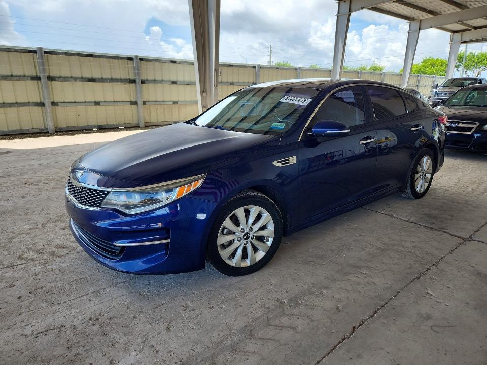 KIA OPTIMA 2016 with VIN 5XXGU4L38GG005245 - Photo from auction
