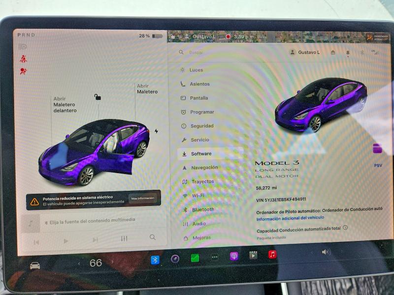 Photo 9 from auction – 2019 TESLA MODEL 3 with VIN 5YJ3E1EB5KF494911