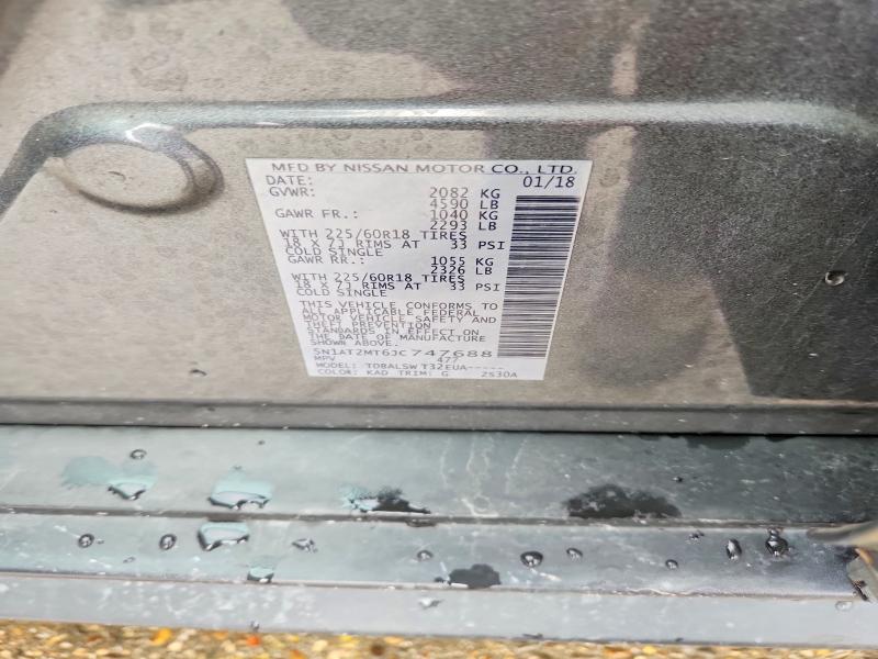 Photo 14 from auction – 2018 NISSAN ROGUE with VIN 5N1AT2MT6JC747688