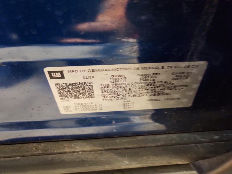 Photo 14 from auction – 2019 CHEVROLET TRAX with VIN 3GNCJLSB1KL285086