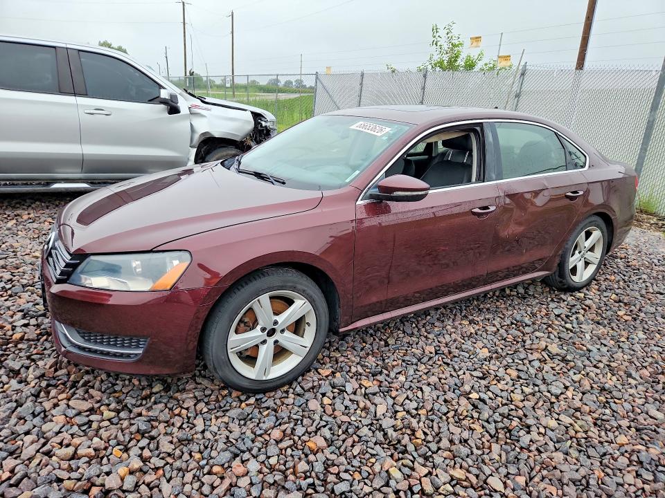 Photo 1 from auction – 2012 VOLKSWAGEN PASSAT with VIN 1VWBH7A39CC051368