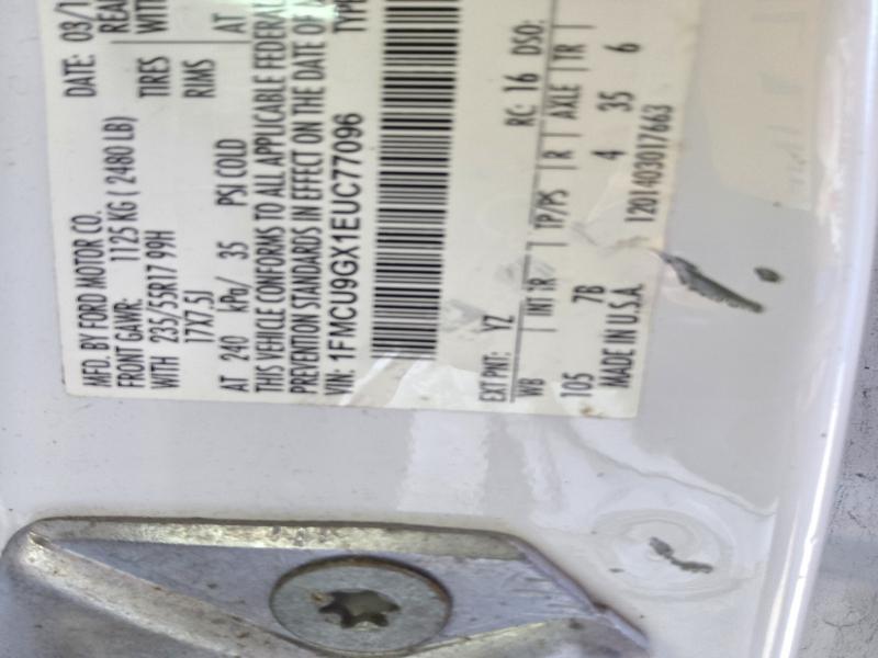Photo 13 from auction – 2014 FORD ESCAPE with VIN 1FMCU9GX1EUC77096