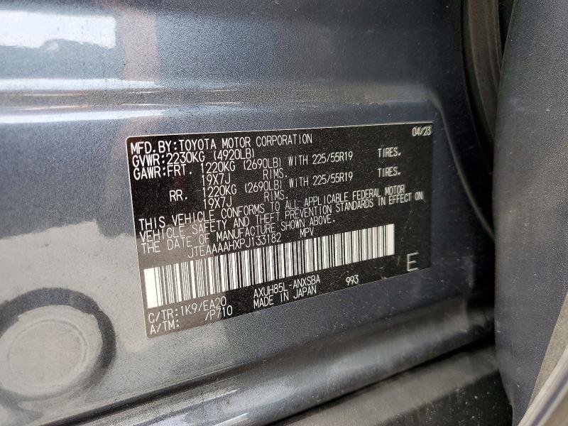 Photo 14 from auction – 2023 TOYOTA VENZA with VIN JTEAAAAHXPJ133182