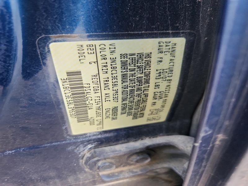 Photo 14 from auction – 2008 NISSAN VERSA with VIN 3N1BC13E58L395307