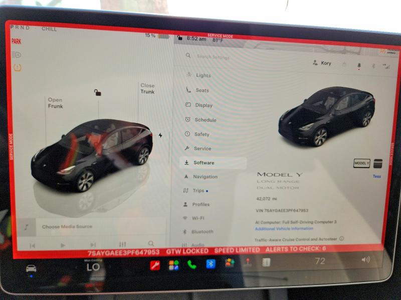 Photo 9 from auction – 2023 TESLA MODEL Y with VIN 7SAYGAEE3PF647953