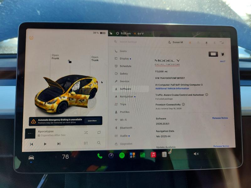 Photo 9 from auction – 2022 TESLA MODEL Y with VIN 7SAYGDEF2NF381557