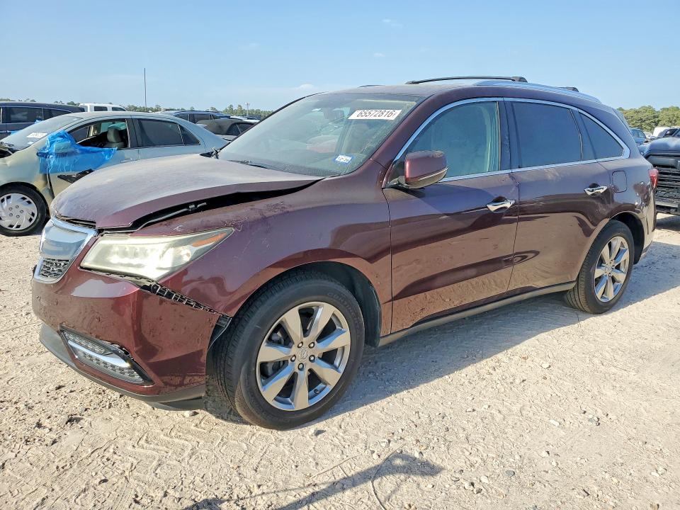 ACURA MDX 2015 with VIN 5FRYD3H86FB002279 - Photo from auction