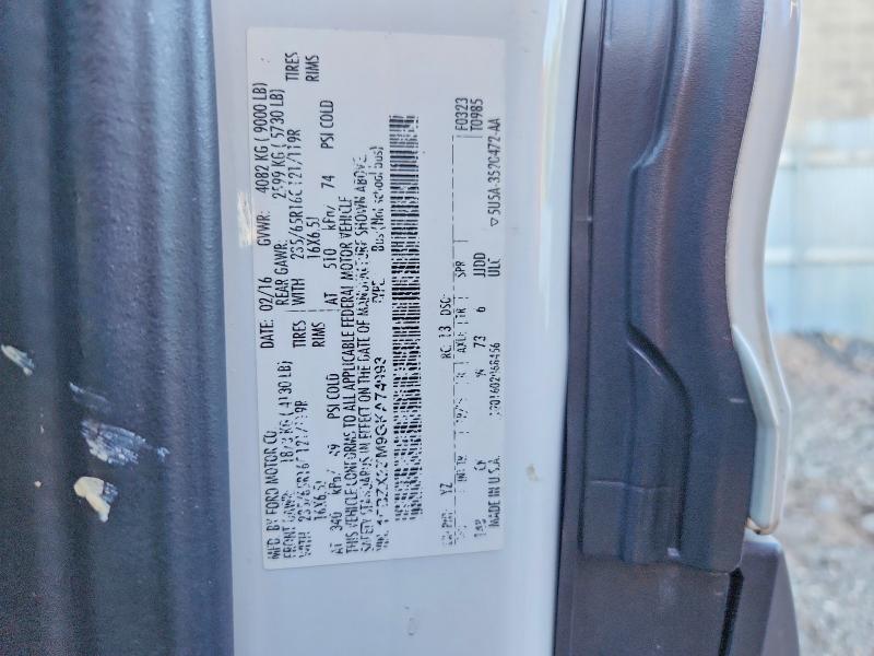 Foto 14 de la subasta – 2016 FORD TRANSIT con VIN 1FBZX2ZM9GKA74993