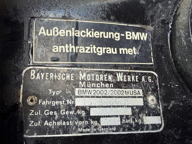 Photo 10 from auction – 1976 BMW 2002 with VIN 2378935