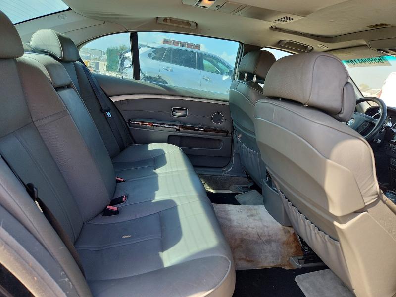 Photo 10 from auction – 2006 BMW 750 with VIN WBAHN835X6DT26039