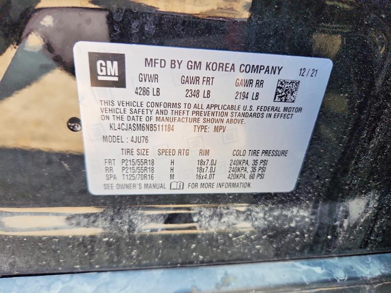 Photo 14 from auction – 2022 BUICK ENCORE with VIN KL4CJASM6NB511184