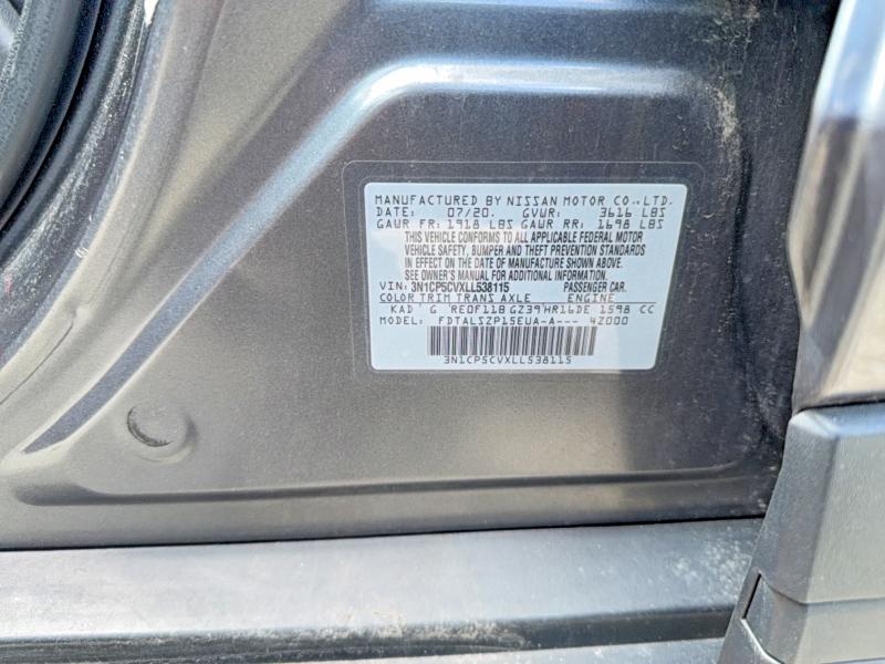 Photo 10 from auction – 2020 NISSAN KICKS with VIN 3N1CP5CVXLL538115