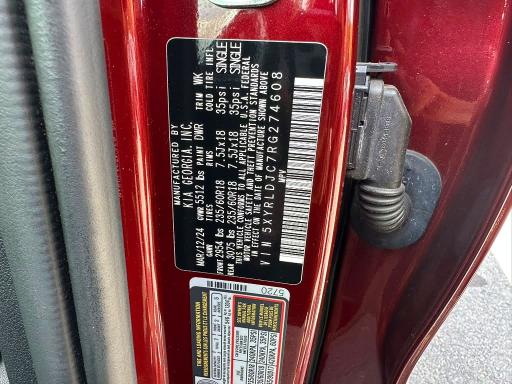 Photo 10 from auction – 2024 KIA SORENTO with VIN 5XYRLDJC7RG274608