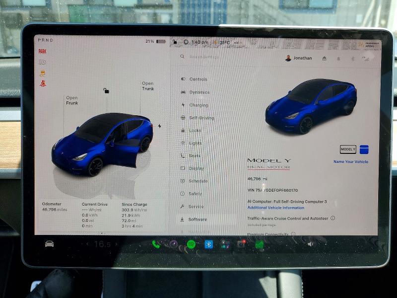 Photo 9 from auction – 2023 TESLA MODEL Y with VIN 7SAYGDEF0PF660170