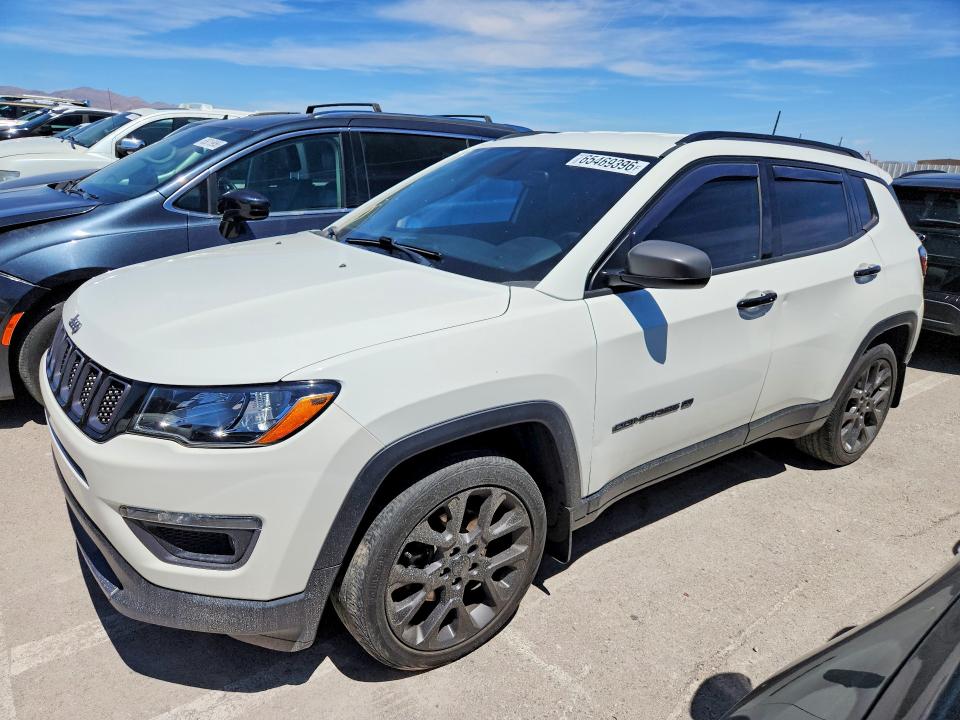 JEEP COMPASS 2021 with VIN 3C4NJCEB3MT571554 - Photo from auction