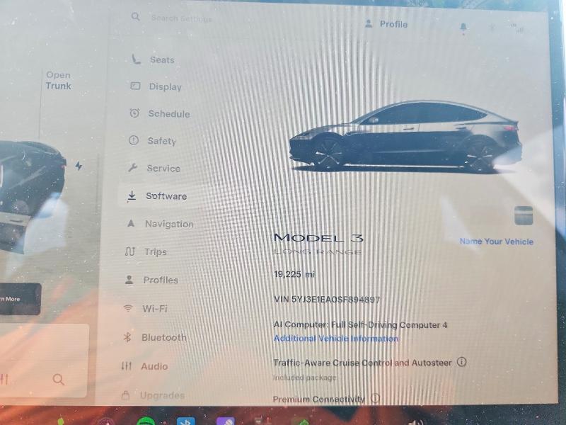 Photo 9 from auction – 2025 TESLA MODEL 3 with VIN 5YJ3E1EA0SF894897