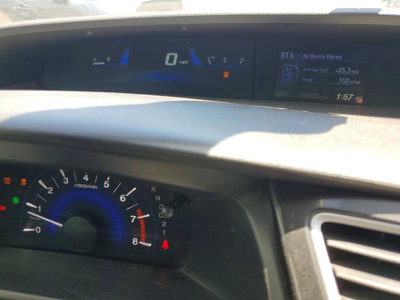 Photo 9 from auction – 2013 HONDA CIVIC with VIN 2HGFB2F6XDH538350