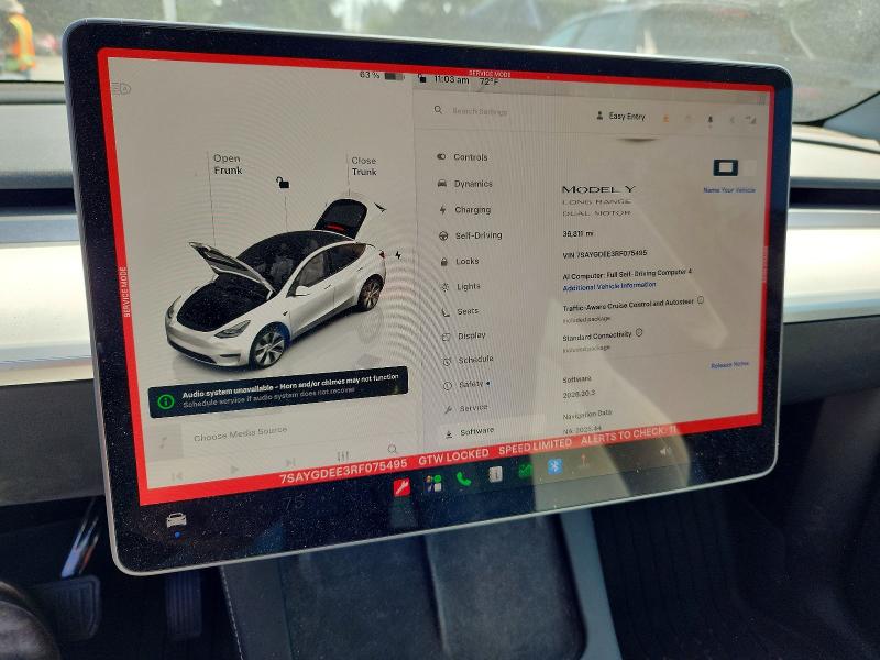 Zdjęcie 9 z aukcji – 2024 TESLA MODEL Y z VIN 7SAYGDEE3RF075495