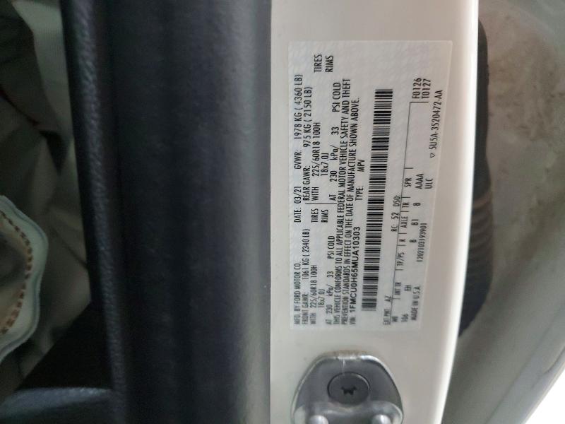 Photo 14 from auction – 2021 FORD ESCAPE with VIN 1FMCU0H65MUA10303